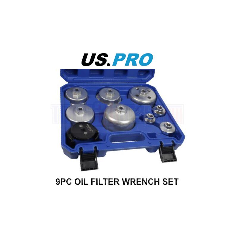Tools 9PC oil filter wrench set B3030 - Us Pro