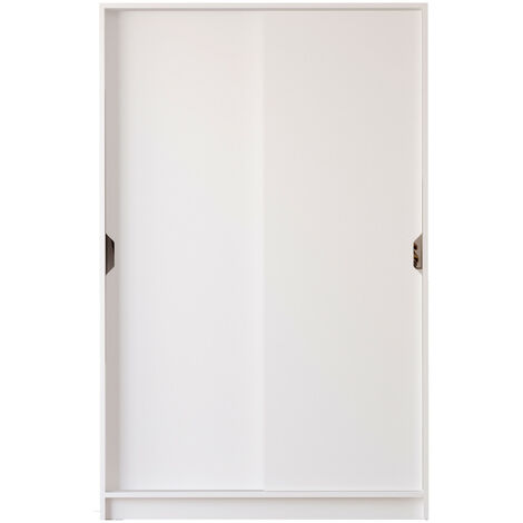 EVUHOME BERGEN Sliding Door White Wardrobe