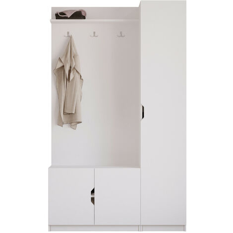 EVUHOME BERGEN White Hallway Unit