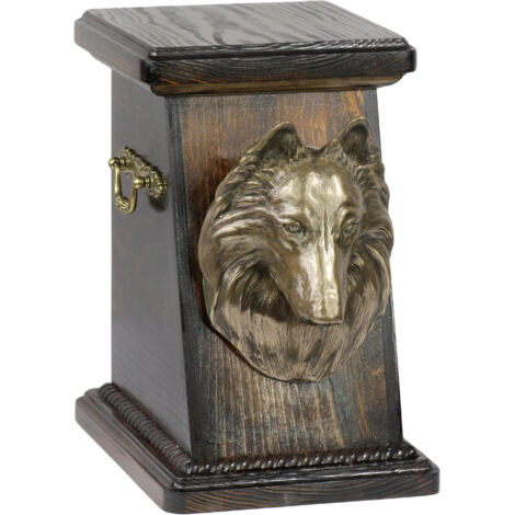 Berger Belge, Bouvier Belge - Urne funéraire, élégante urne avec statuette, urne funéraire avec buste de chien par Art-Dog