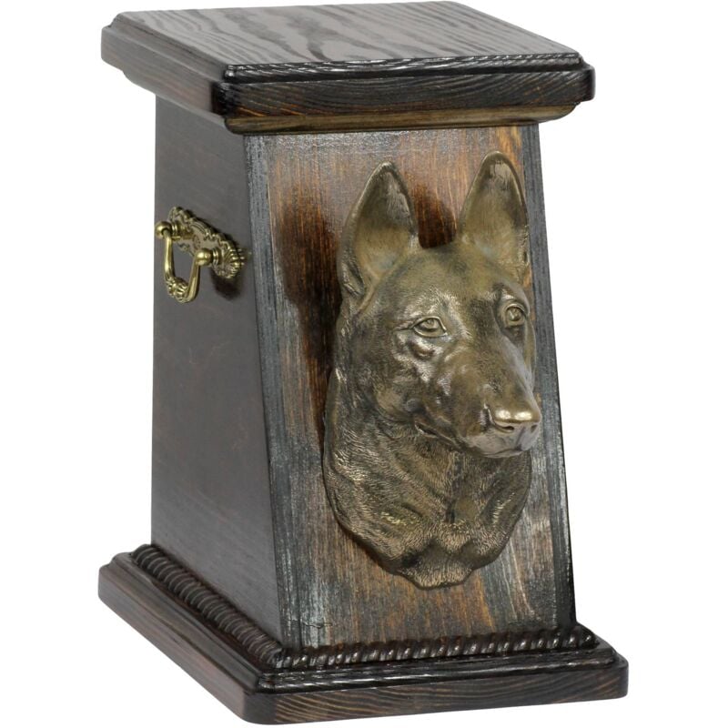 Berger Belge Malinois - Urne funéraire, élégante urne avec statuette, urne funéraire avec buste de chien par Art-Dog