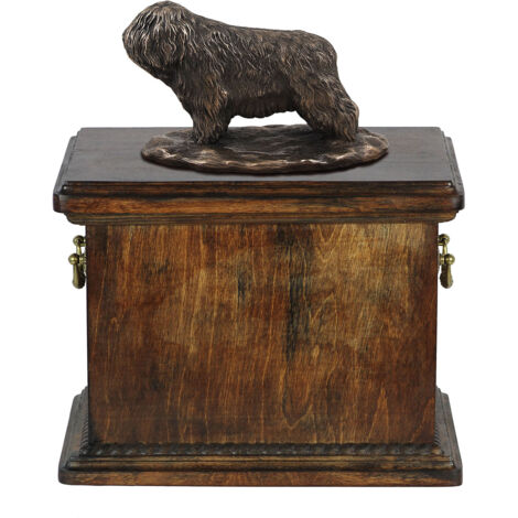 Berger Polonais de Plaine, PON - Urne pour cendres de chien, urne avec statuette, urne élégante de style classique de la marque Art-Dog