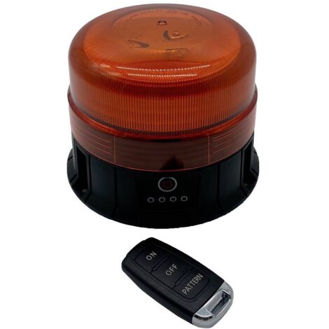 Berger & Schröter Gyrophare SM811HP-BR 12 V, 24 V à batterie ventouse, fixation magnétique, montage par vissage orange C039102