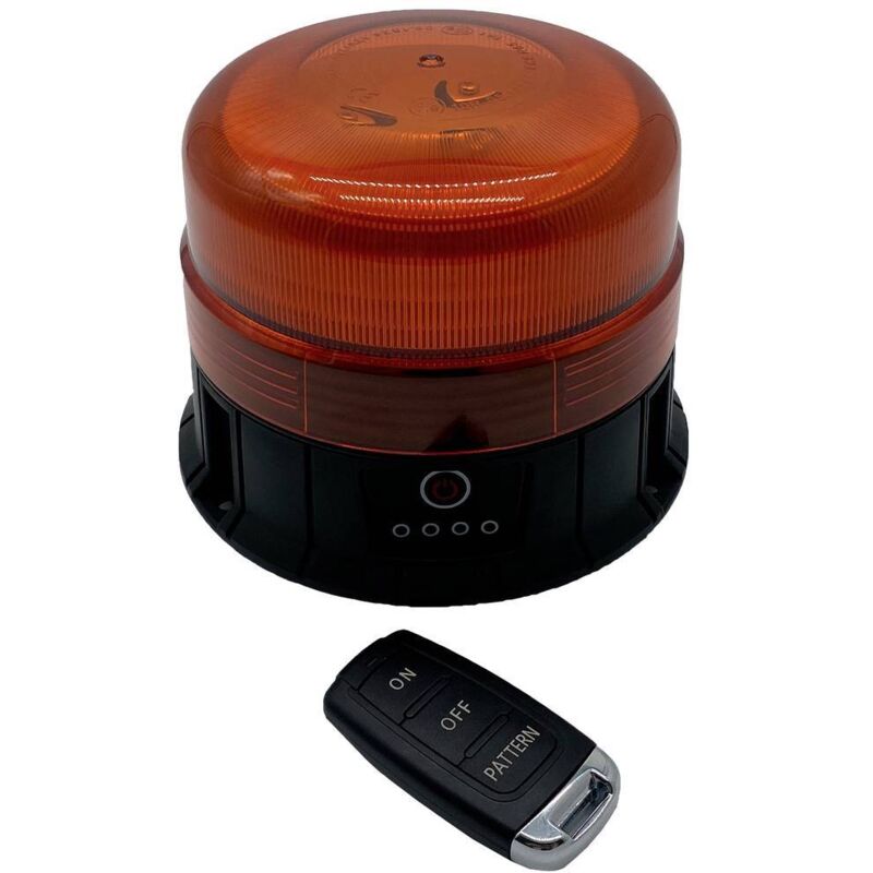 Berger&schröter - Gyrophare SM811HP-BR 12 v, 24 v à batterie ventouse, fixation magnétique, montage par vissage orange