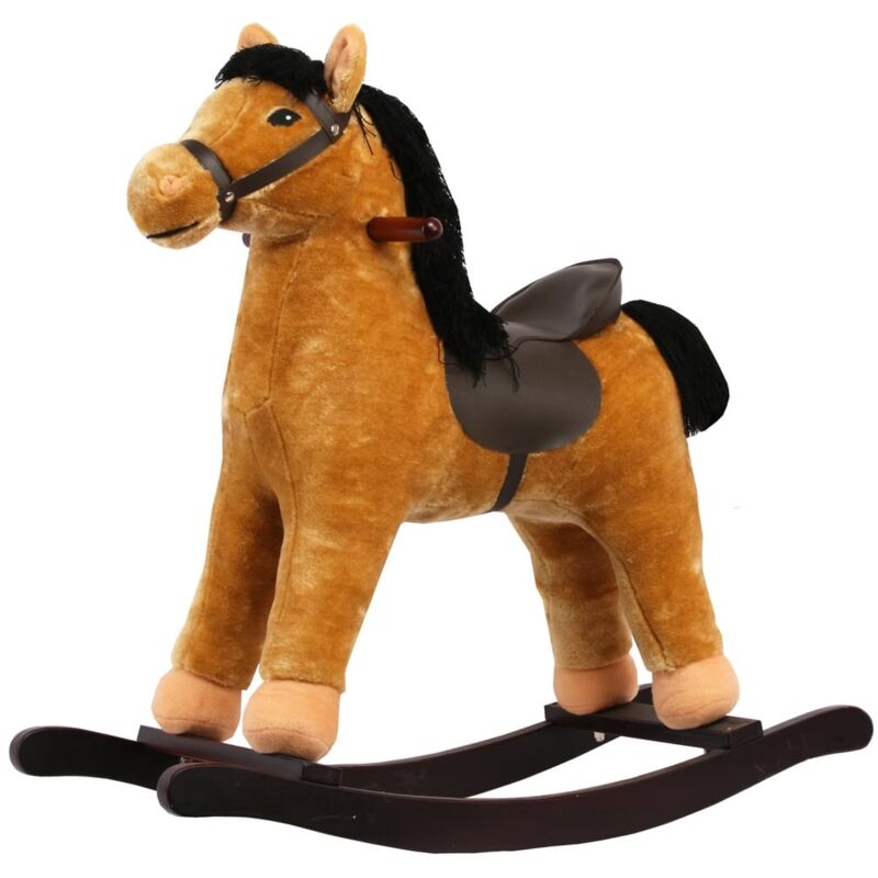 Berghoff - Cheval à Bascule - avec Selle Deluxe - Grand - 3 à 5 ans - Marron