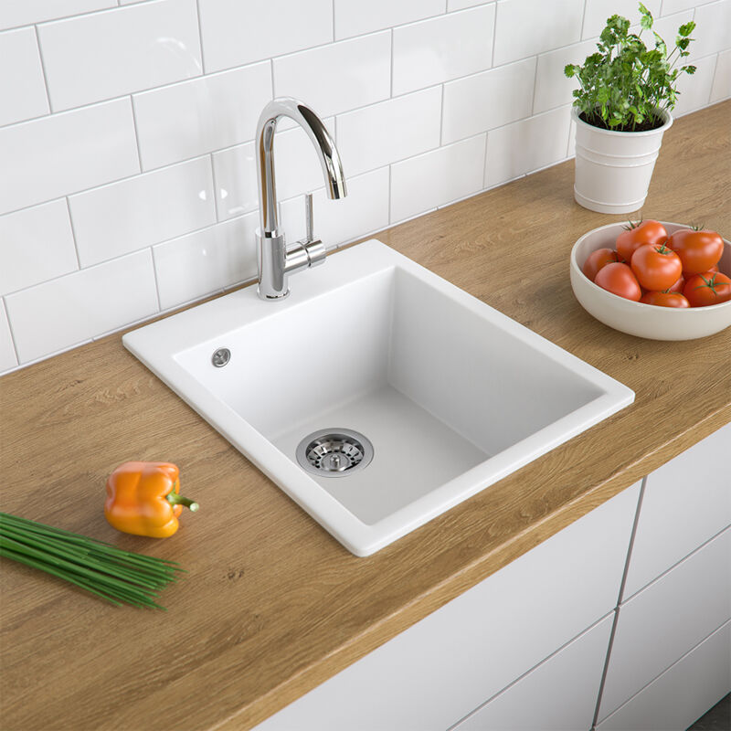 Évier Venice, Blanc, 42.5 x 50 cm, Bergström