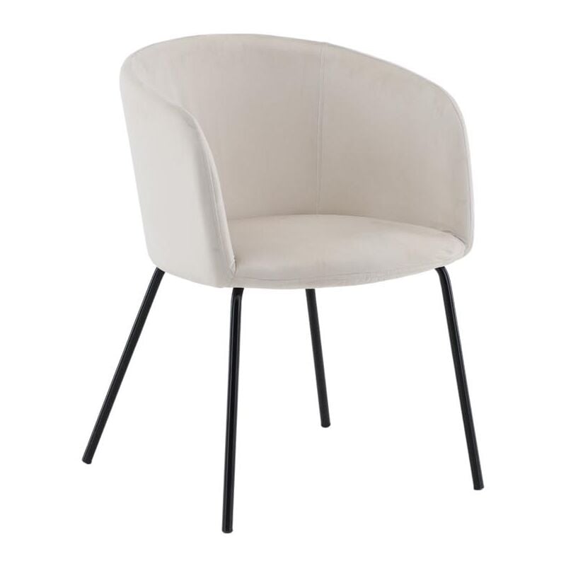 Ebuy24 - Berit chaise de salle à manger velours beige.