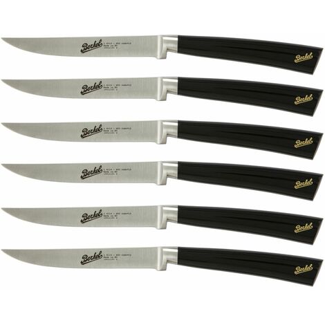Berkel Elegance Set 6 coltelli da bistecca in acciaio Nero