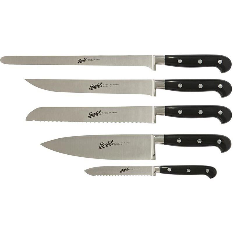 Adhoc Set 5 Coltelli Chef Nero Berkel