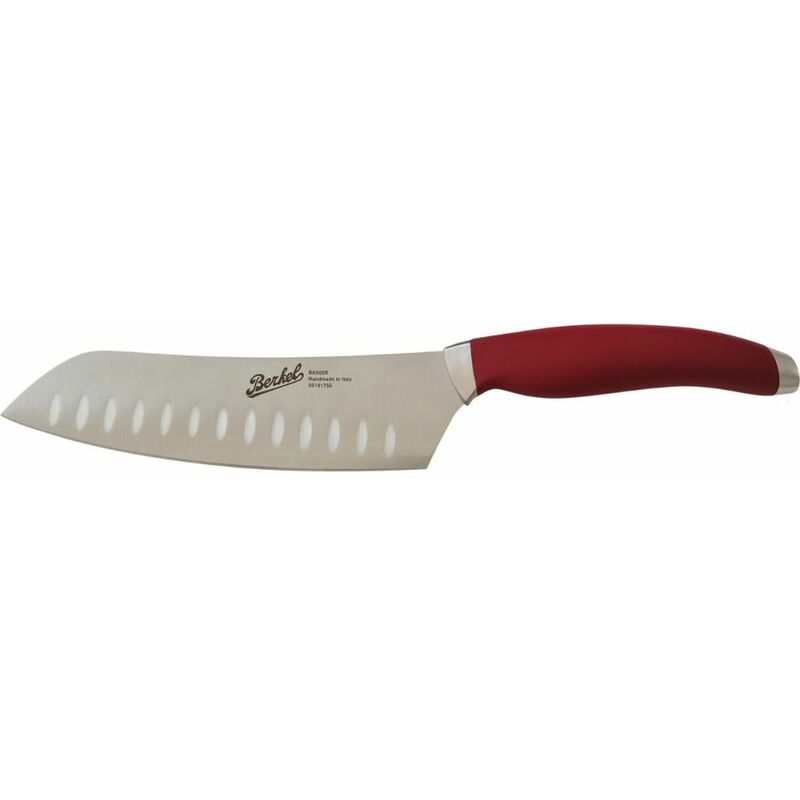 Teknica coltello santoku 17 cm rosso Berkel