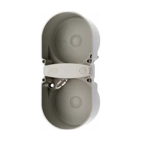 BERKER 09191501 BERÜHRUNGSSCHUTZDOSE 2FACH INTEGRO EINSÄTZE GRAU