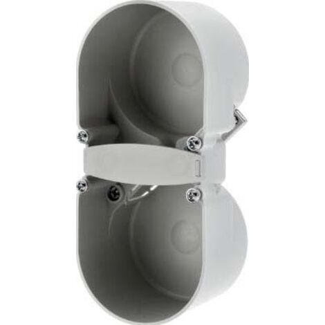 BERKER 09191502 BERÜHRUNGSSCHUTZDOSE 2FACH INTEGRO EINSÄTZE GRAU