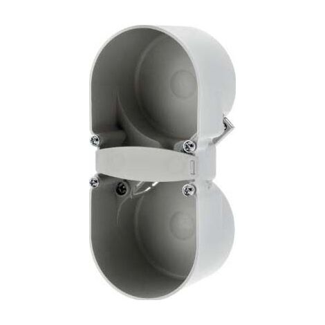 BERKER 09191502 BERÜHRUNGSSCHUTZDOSE 2FACH INTEGRO EINSÄTZE GRAU