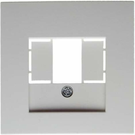 BERKER 10331909 ZENTRALSTÜCK FÜR TAE-STECKDOSE S.1/B.1/B.3/B.7 GLAS POLARWEIß, MATT