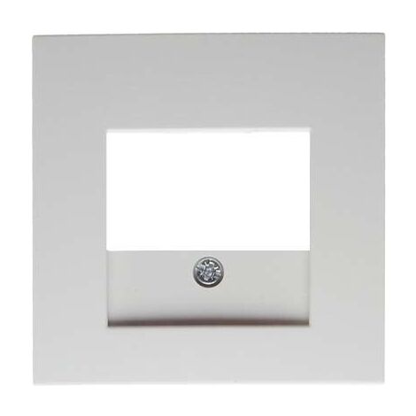 BERKER 10338919 ZENTRALSTÜCK FÜR TAE-STECKDOSE S.1/B.3/B.7 GLAS POLARWEIß, GLÄNZEND
