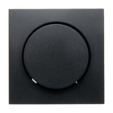 BERKER 11371606 ZENTRALSTCK MIT REGULIERKNOPF FR DREHDIMMER B.1/B.3/B.7 GLAS ANTHRAZIT, MATT