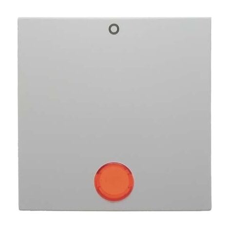 BERKER 16248989 WIPPE MIT ROTER LINSE UND AUFDRUCK ''''''''0'''''''' S.1/B.3/B.7 GLAS POLARWEIß, GLÄNZEND