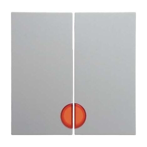 BERKER 16278989 WIPPEN MIT ROTER LINSE S.1/B.3/B.7 GLAS POLARWEIß, GLÄNZEND