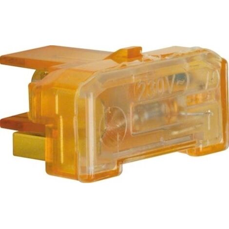BERKER 167504 GLIMMAGGREGAT MIT N-KLEMME MODUL-EINSÄTZE ORANGE