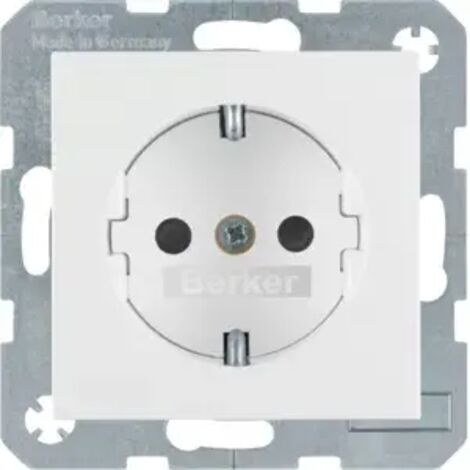 BERKER 41231909 Steckdose SCHUKO Berker S.1/B.3/B.7 polarweiß, matt-'1002735'