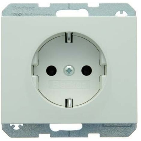 BERKER 47157009 STECKDOSE SCHUKO BERKER K.1 POLARWEIß, GLÄNZEND