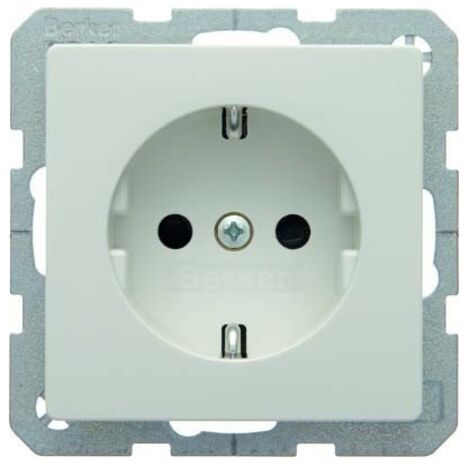 BERKER 47236089 STECKDOSE SCHUKO BERKER Q.1 POLARWEIß, SAMT