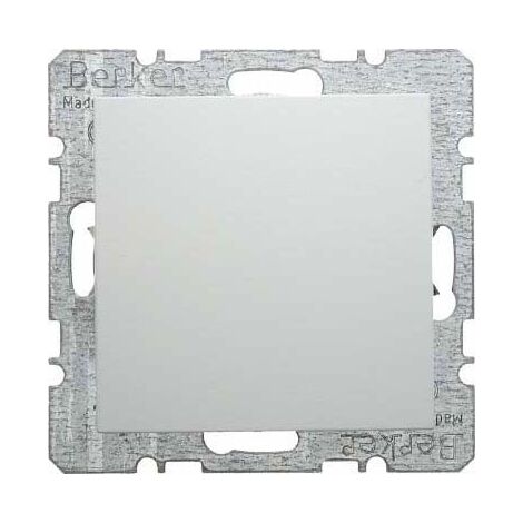 BERKER 6710091909 BLINDVERSCHLUSS MIT ZENTRALSTÜCK S.1/B.1/B.3/B.7 GLAS POLARWEIß, MATT