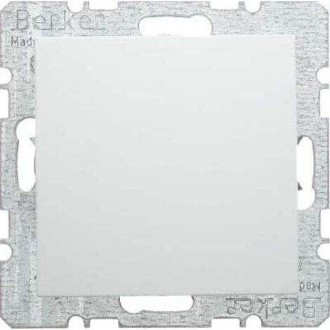 BERKER 6710098989 BLINDVERSCHLUSS MIT ZENTRALSTÜCK S.1/B.3/B.7 GLAS POLARWEIß, GLÄNZEND