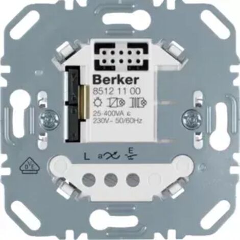 Berker 85121100 Universal Schalteinsatz 1fach (R,L,C,LED)