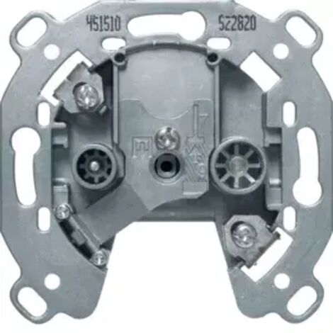 Berker Antennen-Steckdose 2Loch TV,FM 10dB DgD 451510