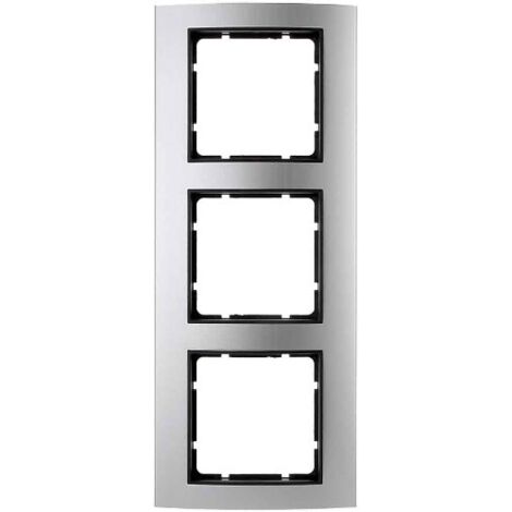 Berker B3  Cornice 3 elementi alluminio / antracite 10133004