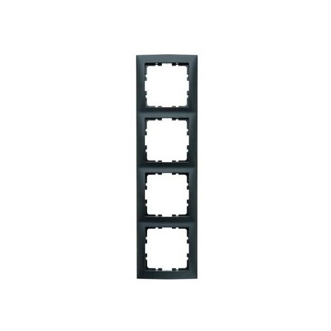 BERKER CADRE 4 ÉLÉMENTS S1 ANTHRACITE REF. 6511030004 HAGER S.1