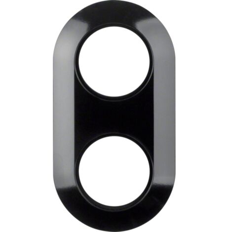 Berker Cadre double noir en duroplastique 151x80 mm