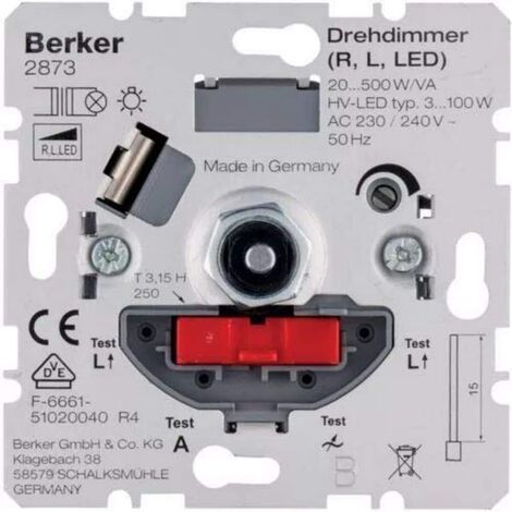 BERKER  Dimmer soft off 20-500W/20-500VA 2873