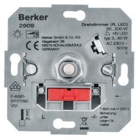 Berker Drehdimmer (R, LED) Lichtsteuerung 2909