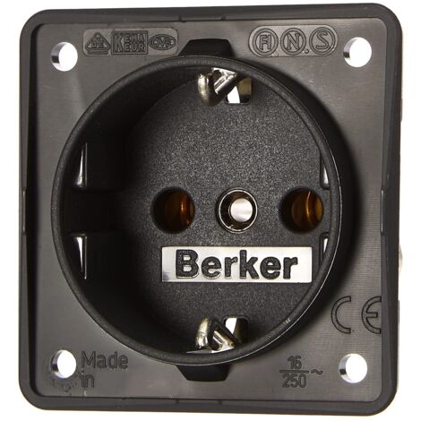 Berker Integro - Presa Schuko, colore: Antracite opaco