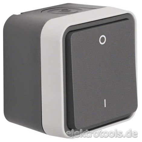 BERKER INTERRUPTEUR 30723505 2 PÔLES GRIS CLAIR W.1 INSTALLATION INTERRUPTEUR 4011334393139