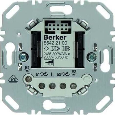 Berker Interruptor regulador universal blanco para iluminación interior