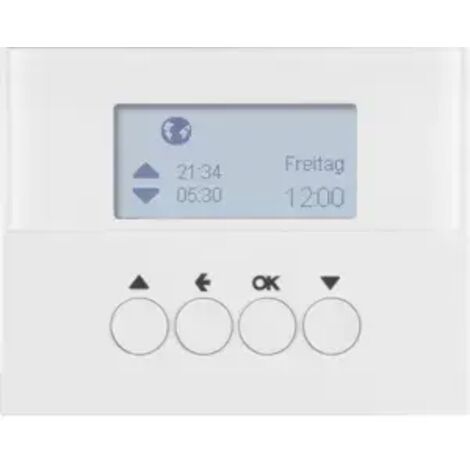 Berker Jalousie-Schaltuhr K.1 polarweiß glänz 85741179
