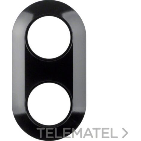 Berker Marco doble negro en duroplástico 151x80 mm