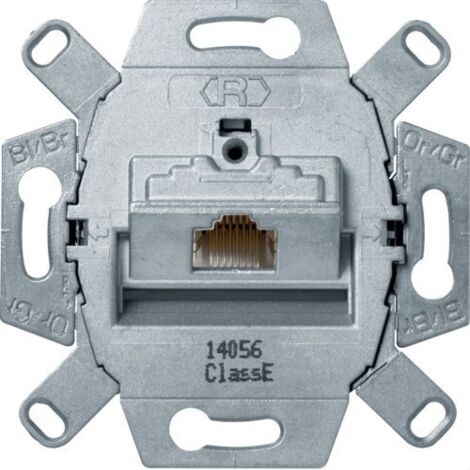 BERKER Prise RJ45 simple catégorie 6 classe E 8P 455401