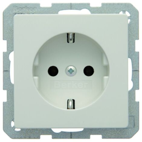 Berker prise SCHUKO Q.1/Q.3 blanc polaire, velours 47436089
