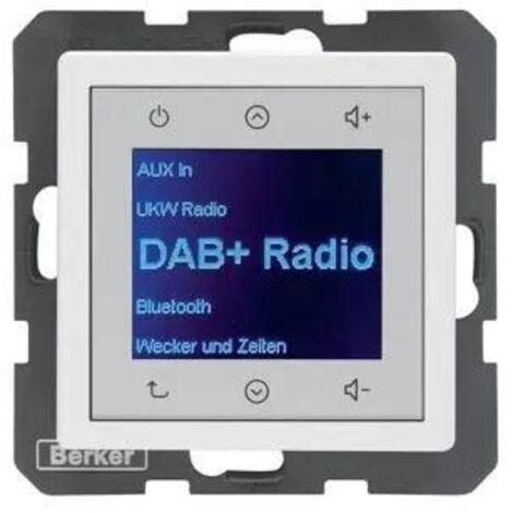 BERKER RADIO TOUCH UP DAB+ Q.X BLANC POLAIRE VELOURS 29846089