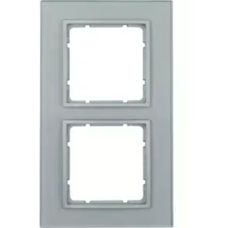 Berker Rahmen 2fach B.7 Glas alu 10126414