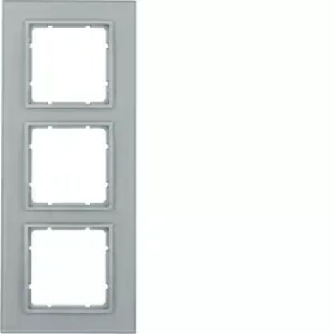 Berker Rahmen 3fach B.7 Glas alu 10136414