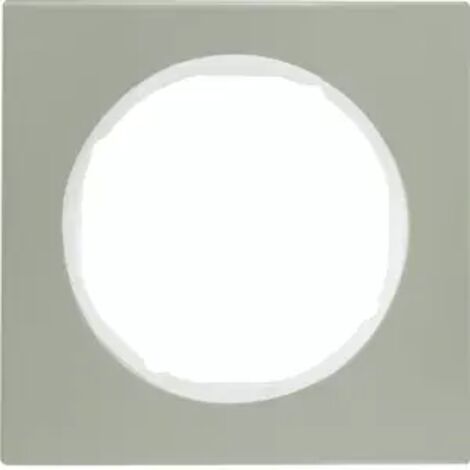 Berker Rahmen M310112214 edelstahl/polarweiss