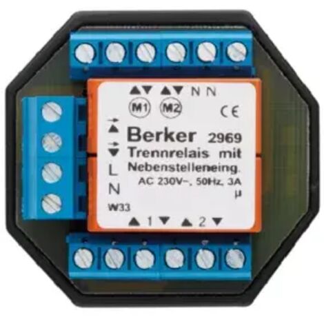 Berker Rollotec Trennrelais Hauselektronik grau 2969