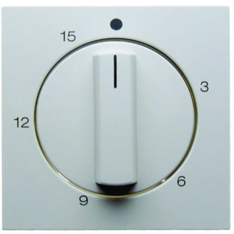 Berker S1 B3 B7 Couvercle de minuterie avec bouton rotatif blanc 16321909