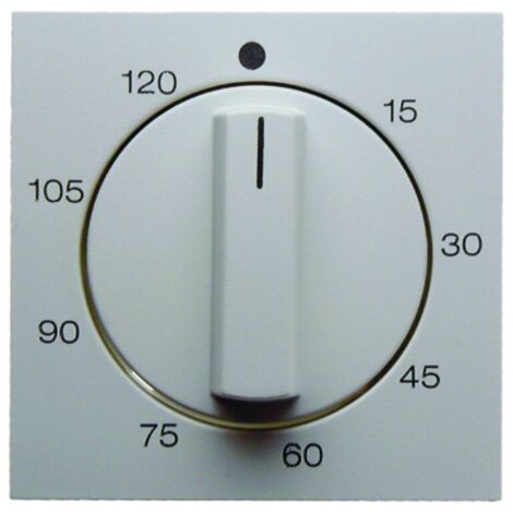 Berker S1 B3 B7 Couvercle minuterie avec bouton rotatif 120min blanc polaire brillant 16338989