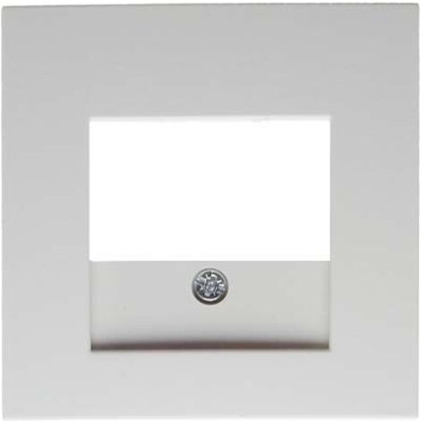 Berker S1 B3 B7  Placa central toma TAE brillo blanco polar